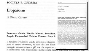 Il Pensiero Mazziniano - L'opzione, "Società e Cultura"