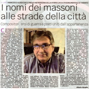 "I nomi dei massoni alle strade della città", "Cultura" (L'Edicola del Sud, 16 marzo 2022)